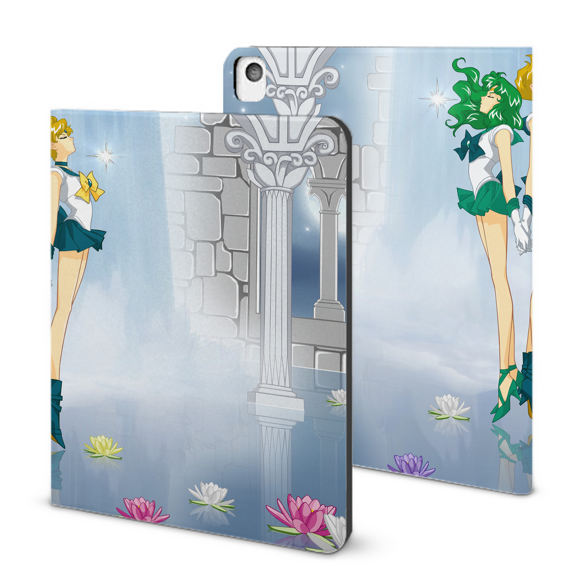 （画像用） 美少女戦士セーラームーン Sailor Moon IPadケース ペンホルダー付き ブックスタイルデザイン